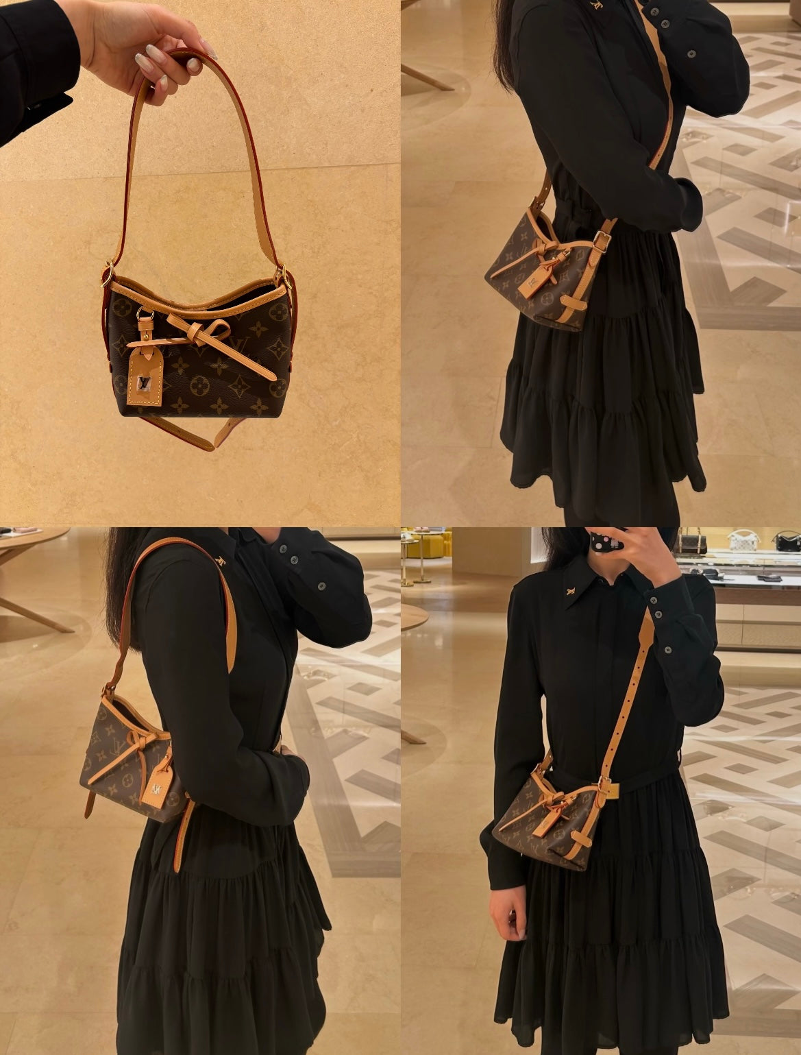 Premium Drawstring Shoulder Tote Bag