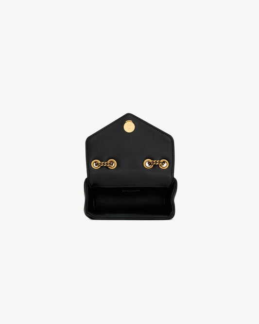 L-Y Leather Mini Chain Adjustable Handbag Wallet