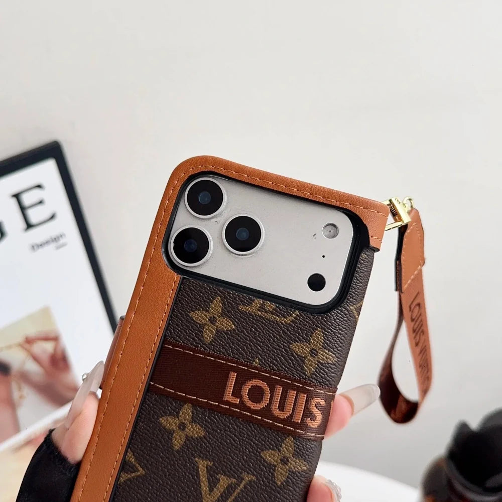 Luxury 17 iPhone Case with Built-In Wallet