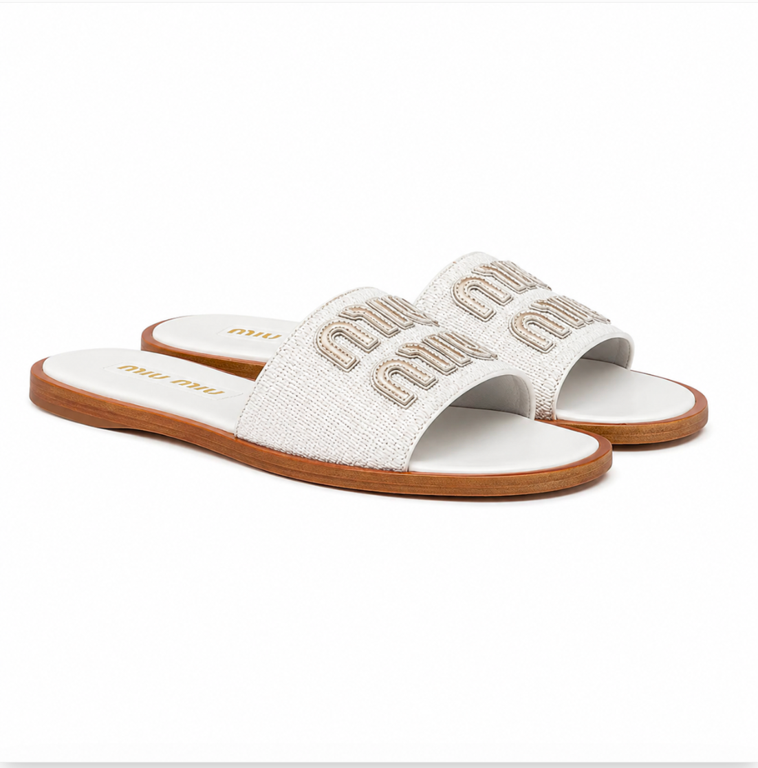 Luxury-Inspired Canvas Slide Sandals