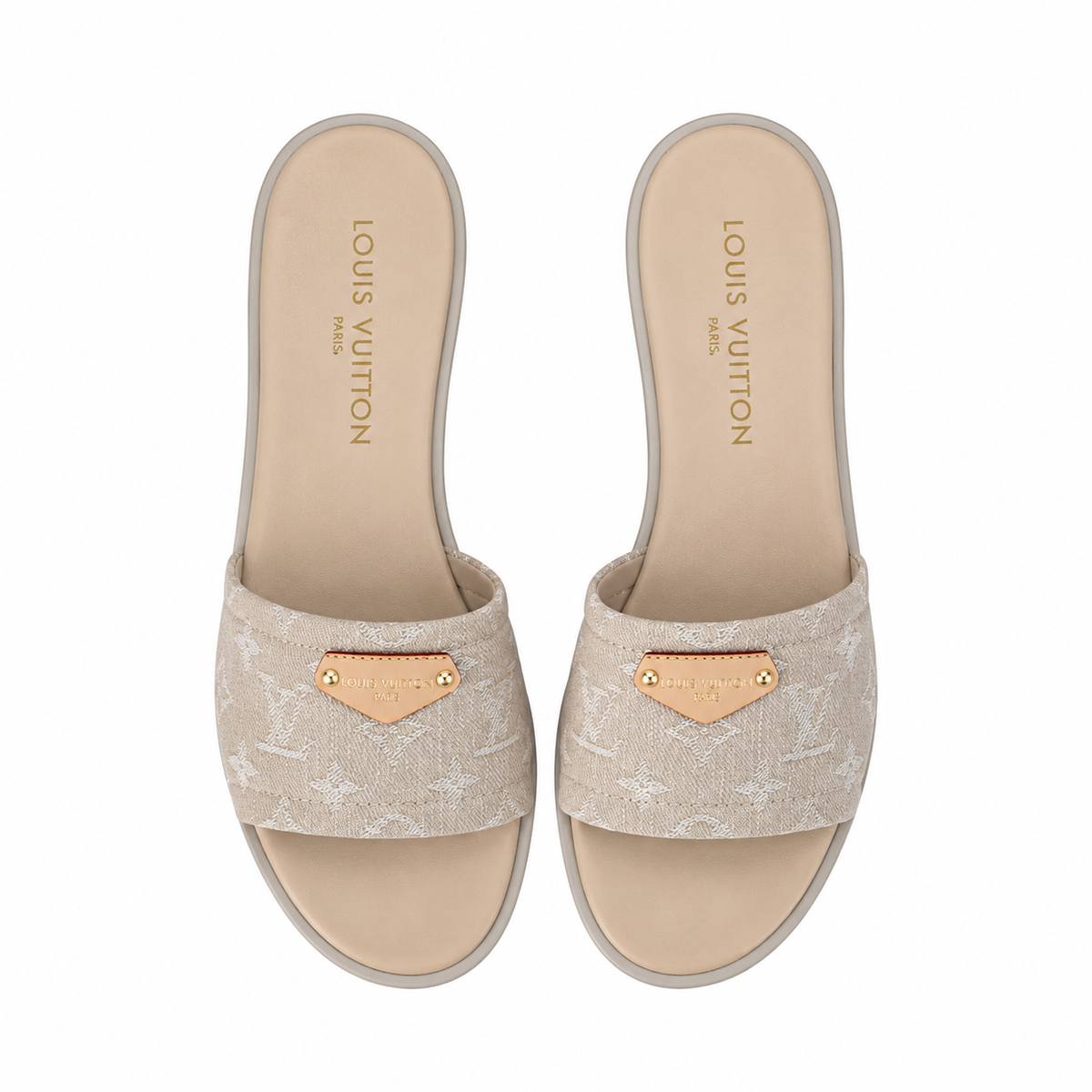 👡 Luxury Denim Summer Slide Sandals