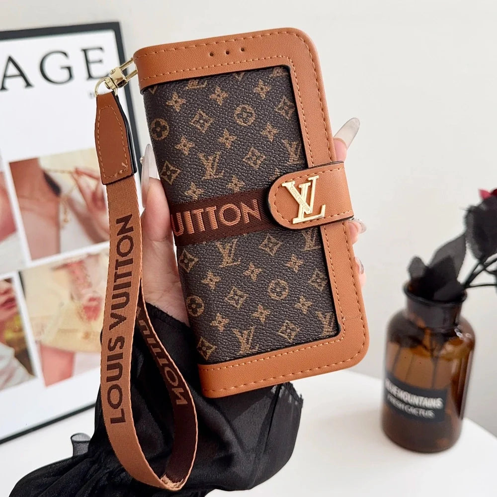 Luxury 17 iPhone Case with Built-In Wallet