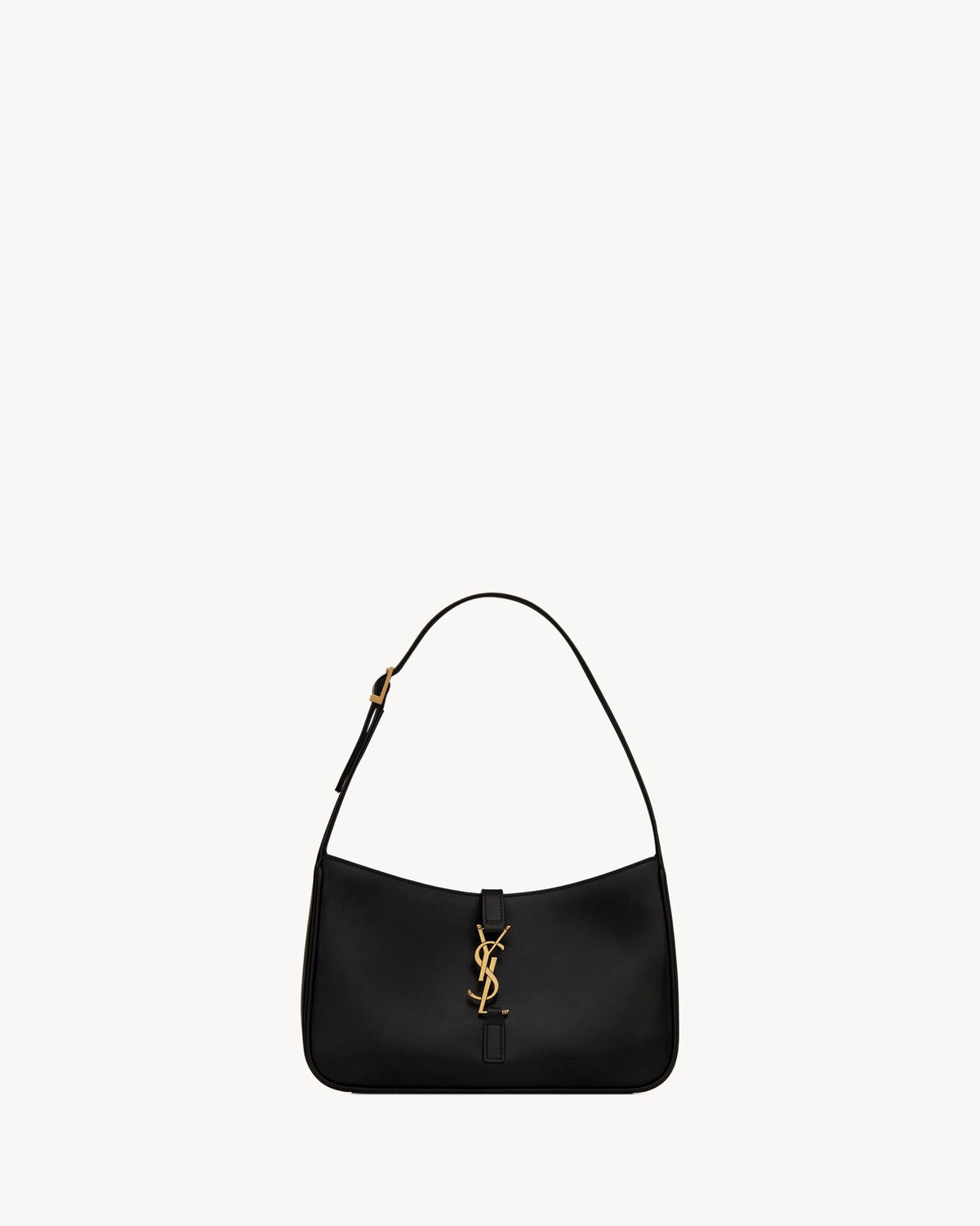 Saint Laurent Le 5 à 7 Patent Leather Hobo Bag – Burgundy Elegance