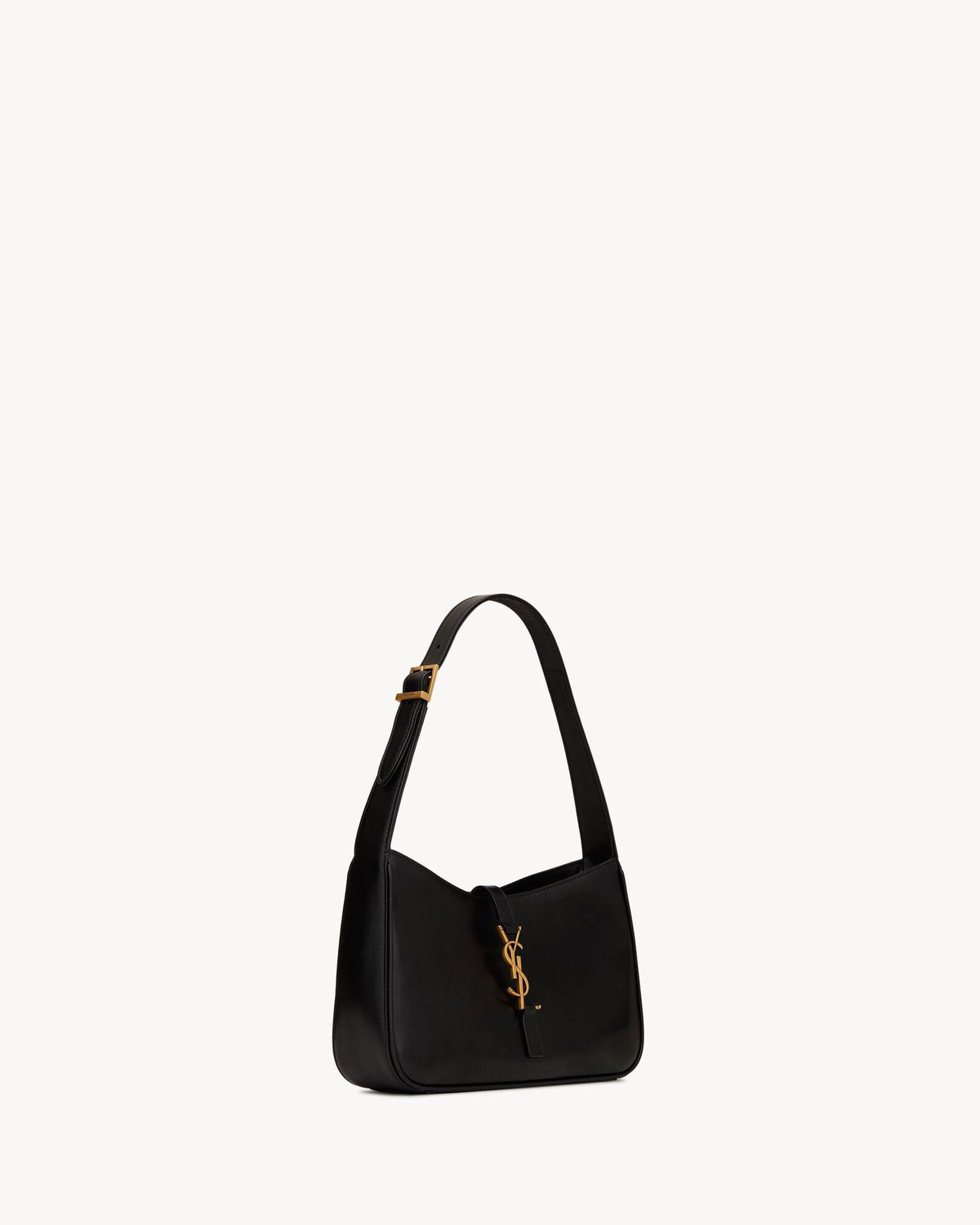 Saint Laurent Le 5 à 7 Patent Leather Hobo Bag – Burgundy Elegance