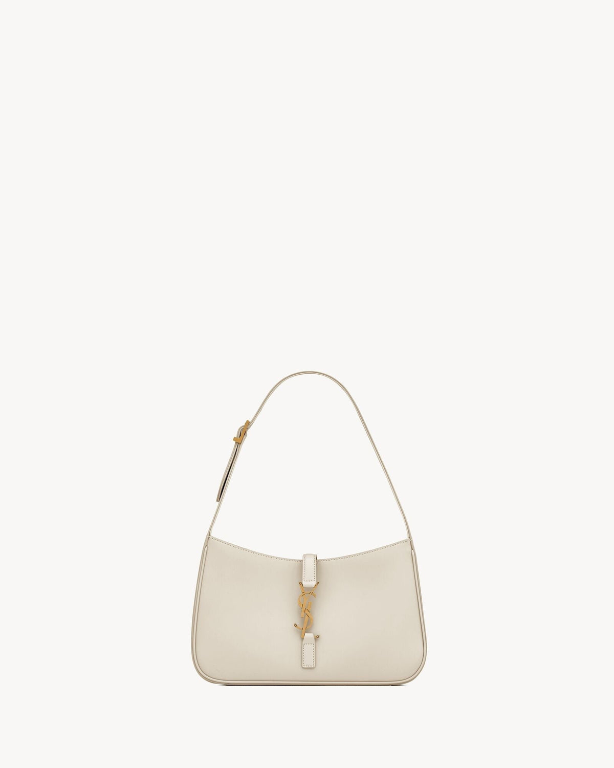 Saint Laurent Le 5 à 7 Patent Leather Hobo Bag – Burgundy Elegance