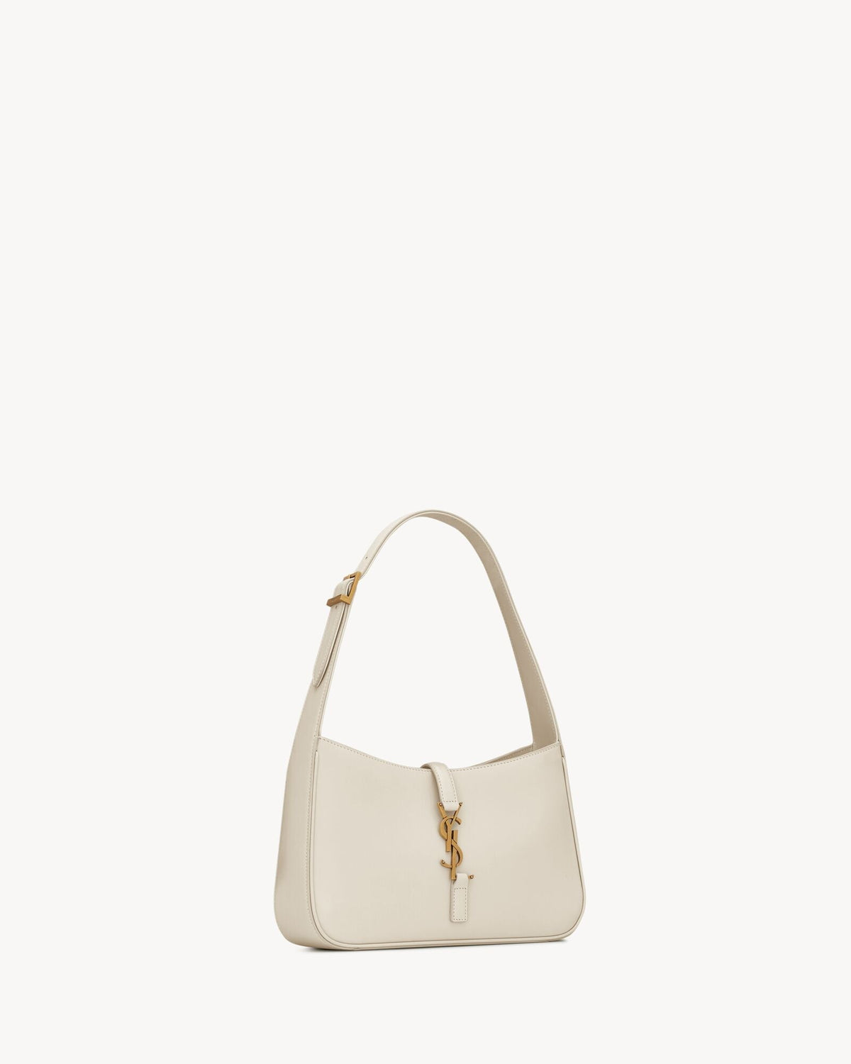 Saint Laurent Le 5 à 7 Patent Leather Hobo Bag – Burgundy Elegance