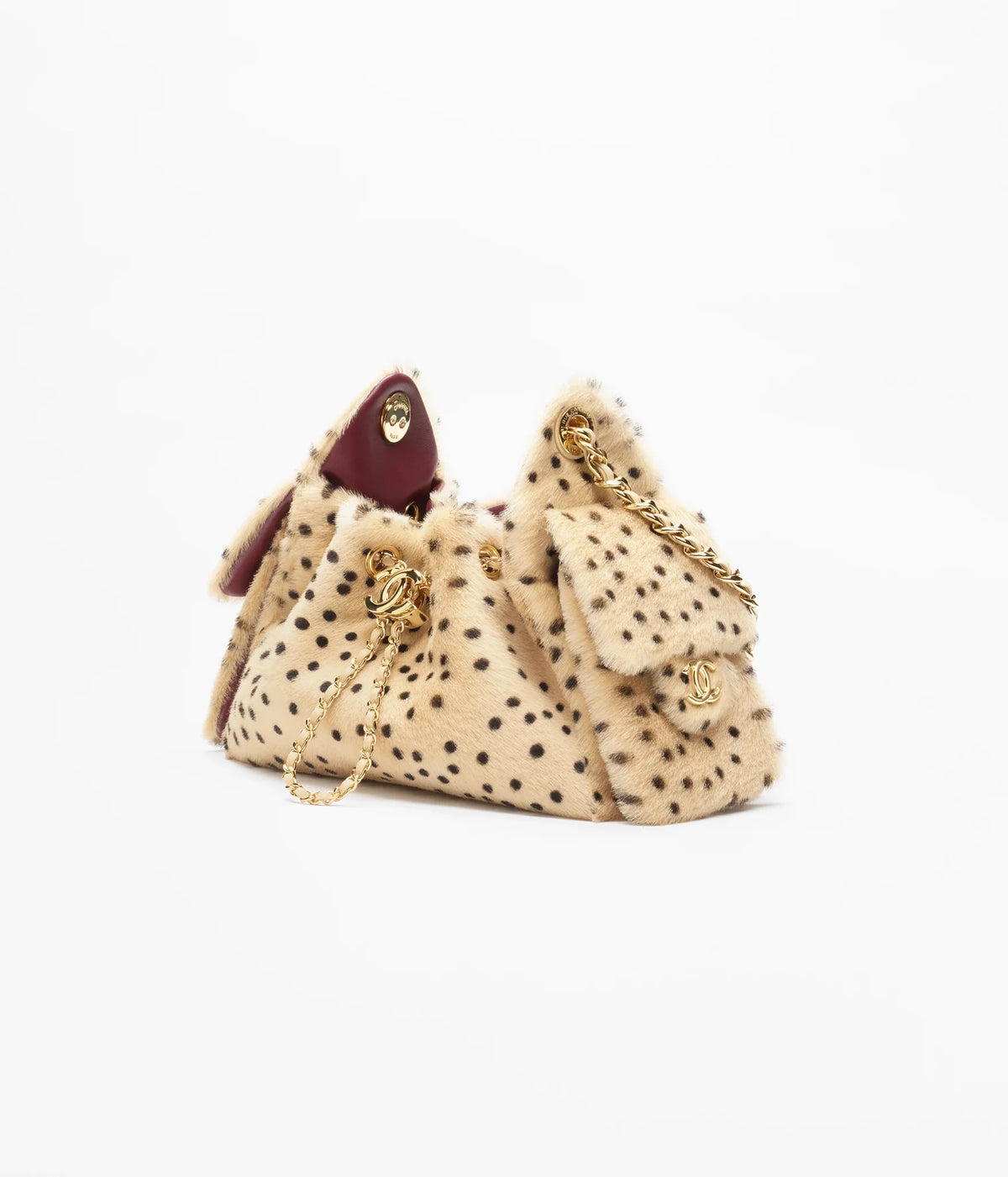 CC 25 Small Handbag Grained Calfskin & Gold-Tone Metal Bag
