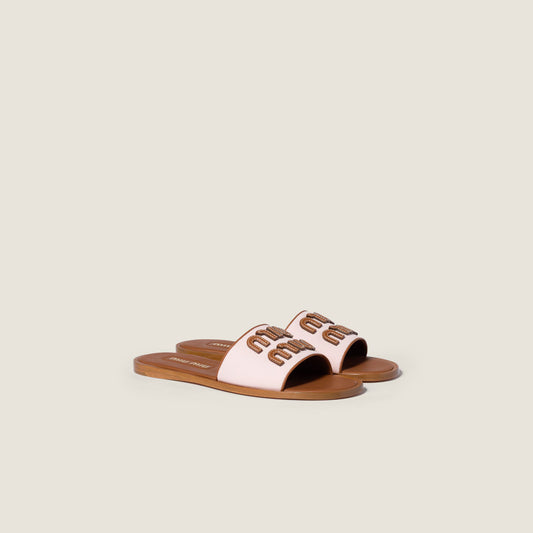 Luxury-Inspired Canvas Slide Sandals