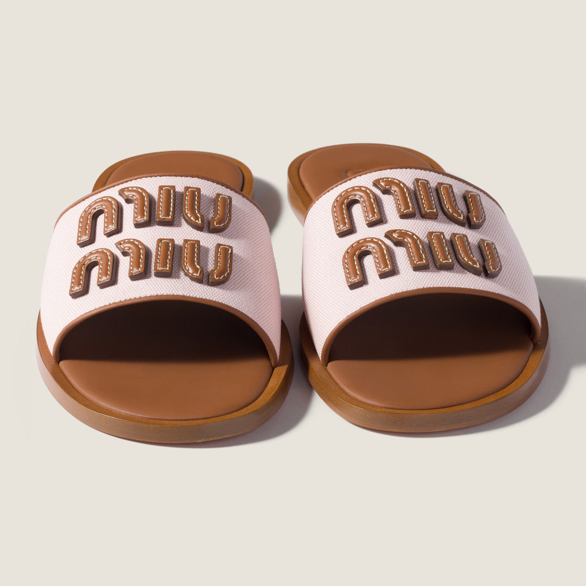 Luxury-Inspired Canvas Slide Sandals