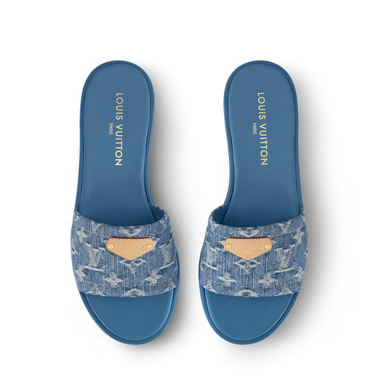 👡 Luxury Denim Summer Slide Sandals