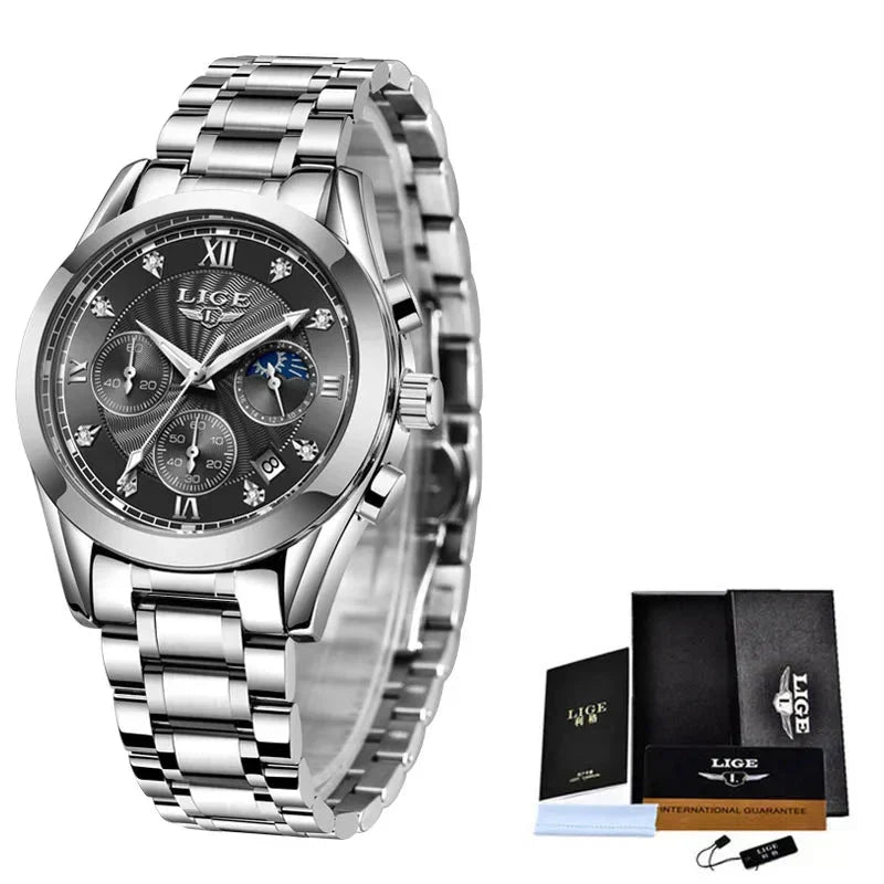 Shark & Sapphire Golden Radiance Luxury Women's Watch